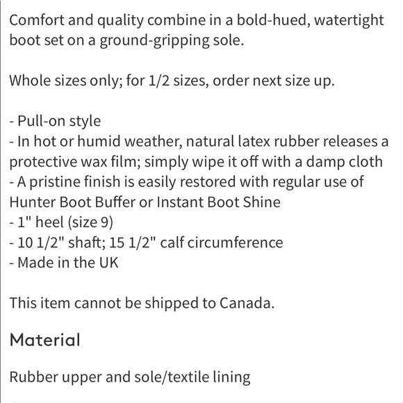 New w/box Hunter Original Short boots - Picture 12 of 12